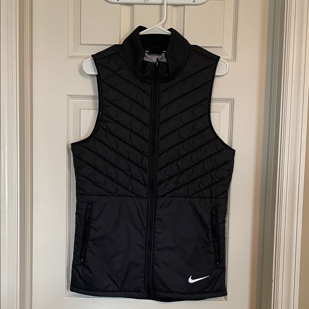 Nike Black Puffer Running Vest